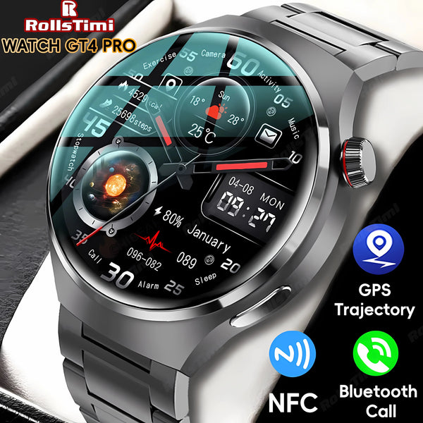 Smart Watch Heart rate Health Monitor Bluetooth Call NFC GPS Tracker