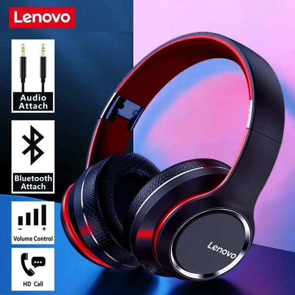 Lenovo HD200 Bluetooth Earphones Over-ear Foldable Computer